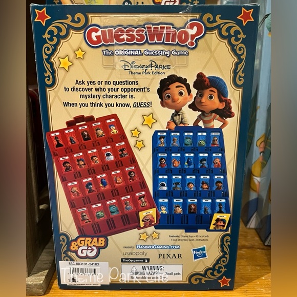 Disney Theme Parks Edition Guess Who Board Game NEW - Picture 2 of 2